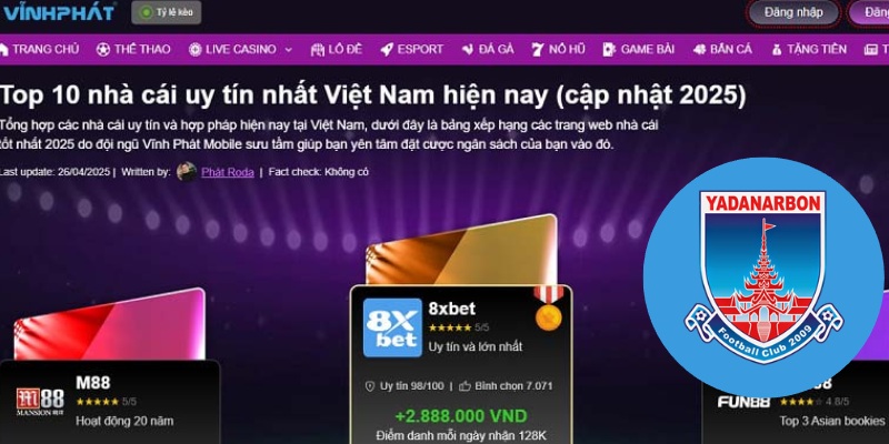 Vì sao Vinhphatmobile tài trợ Yadanarbon FC